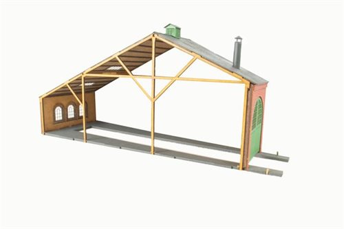 Hobbytrade 87241 1-ports udvidelse til remise, Laserskåret, H0 NYHED 2021